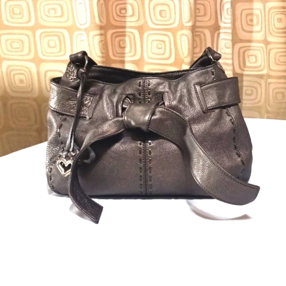 Brighton Handbags - Brighton Bronze Clara Leather Hobo Bag